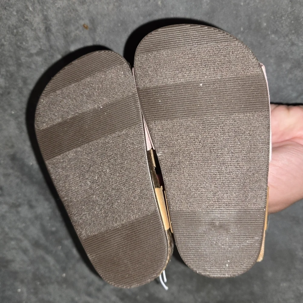 Old Navy Pink and Tan Baby Sandals